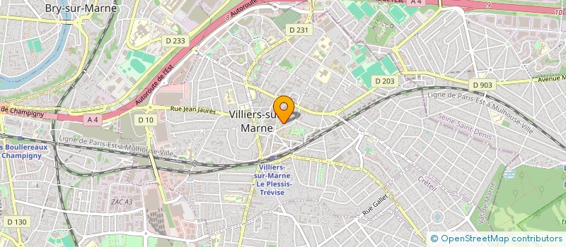 localisation de l'entreprise KANE COIFFURES  VILLIERS-SUR-MARNE