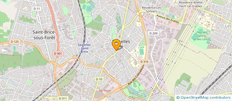 localisation de l'entreprise KANE ET FRERES à SARCELLES