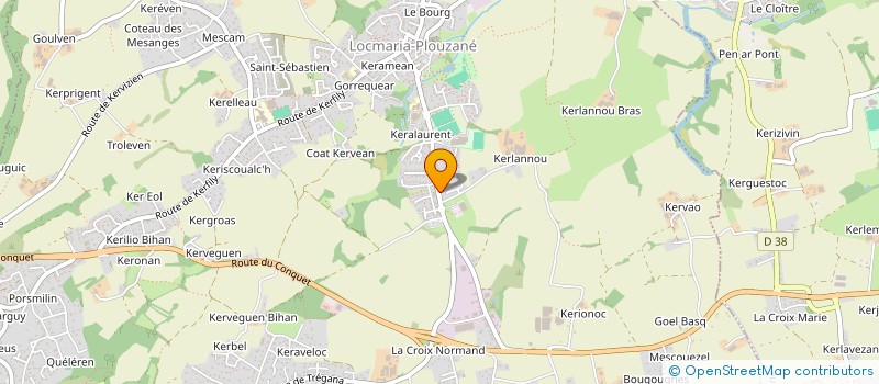 localisation de l'entreprise KANERIEN LANVENEG  LOCMARIA-PLOUZANE