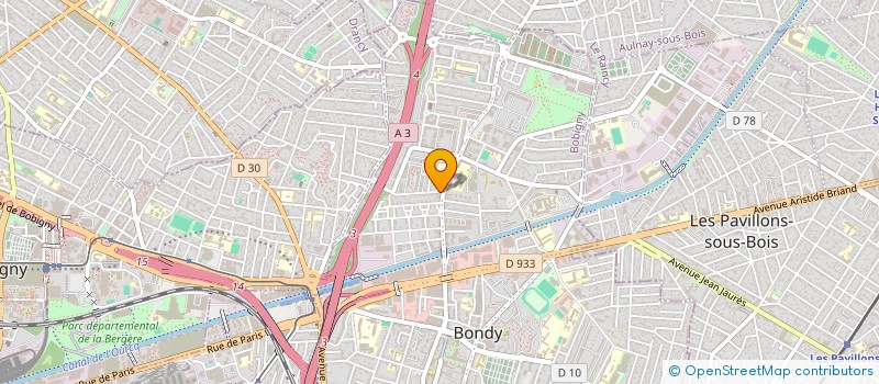 localisation de l'entreprise KANES à BONDY