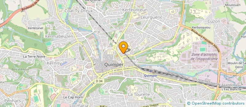 localisation de l'entreprise KANGAROO à QUIMPER