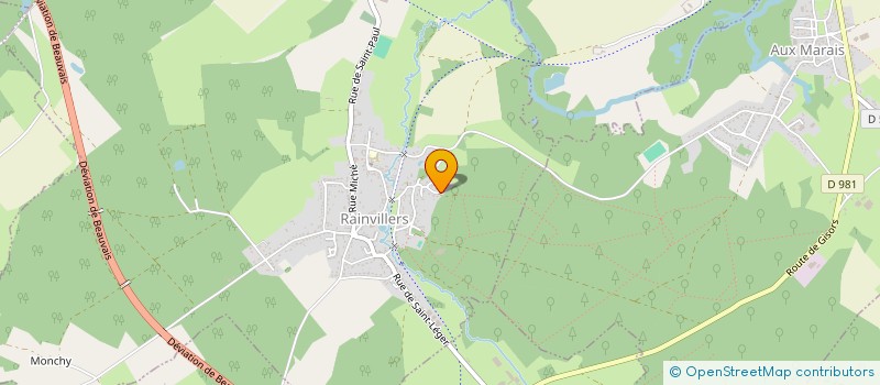 localisation de l'entreprise KANGAWORLD - MAISON DE SANTE ET BIEN ETRE DU PAYS DE BRAY  RAINVILLERS