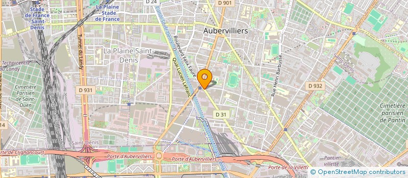 localisation de l'entreprise KANGLE GROUPE  AUBERVILLIERS