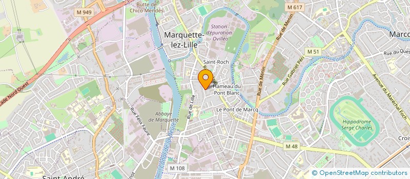 localisation de l'entreprise KANGOALA&CIE  MARQUETTE-LEZ-LILLE