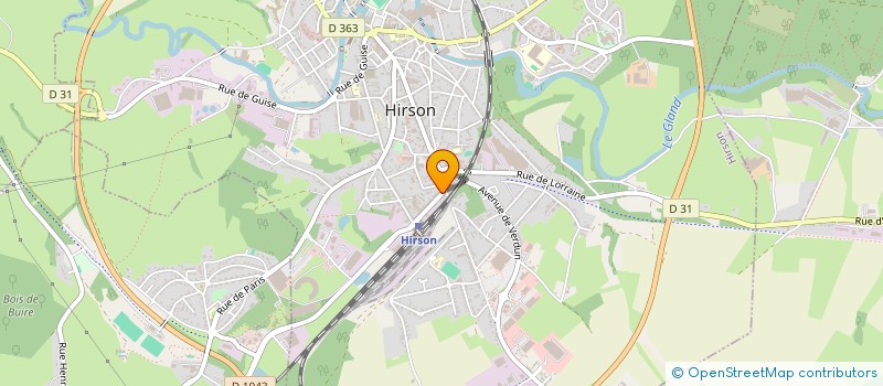 localisation de l'entreprise KANGOO'S à HIRSON