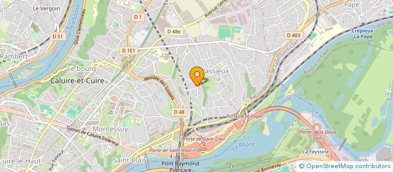 localisation de l'entreprise KANGOUROU CHANTEBISE  CALUIRE-ET-CUIRE