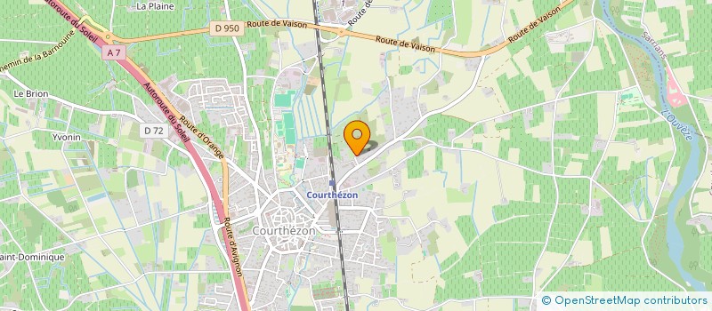 localisation de l'entreprise KANGOUROU CLUB COURTHEZON  COURTHEZON