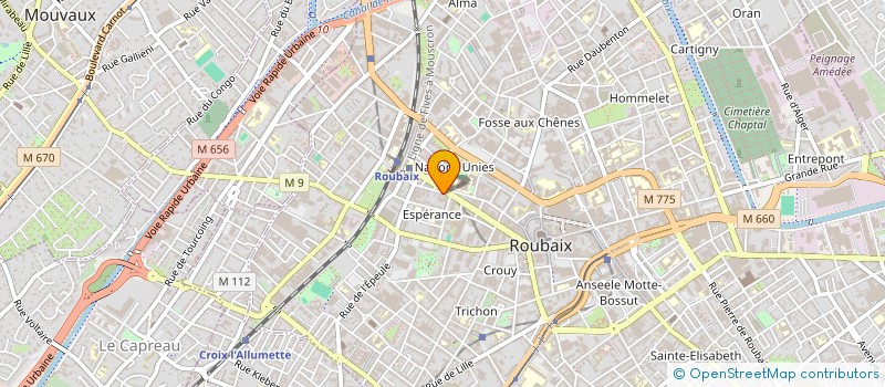 localisation de l'entreprise KANIS  ROUBAIX