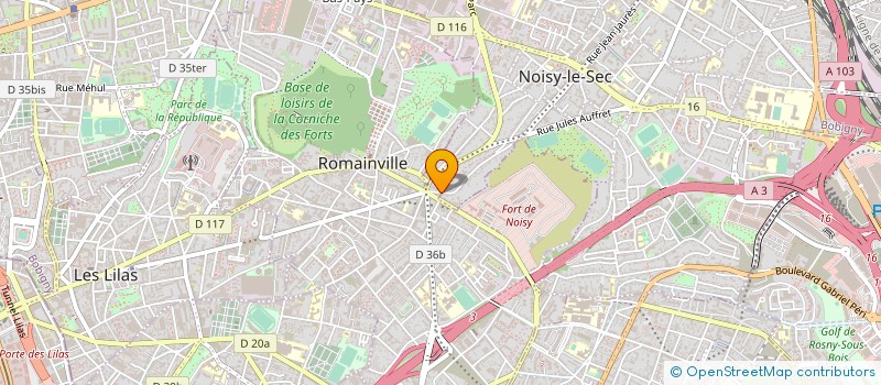 localisation de l'entreprise KANOPEE à ROMAINVILLE