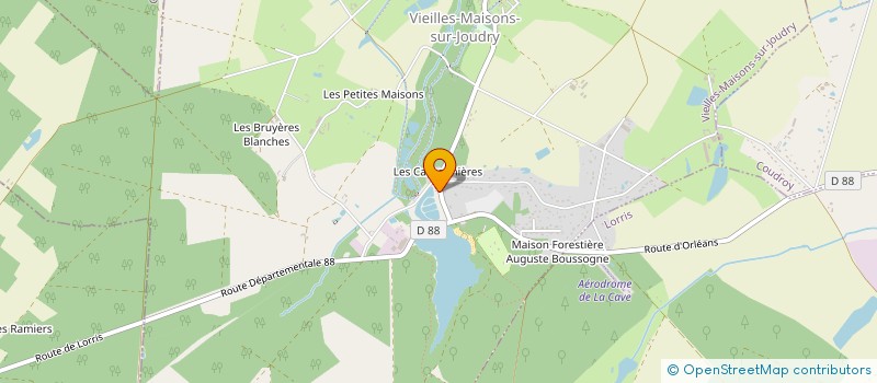 localisation de l'entreprise KANOPEE RESEAU ARTS CULTURE LOISIRS à VIEILLES-MAISONS-SUR-JOUDRY