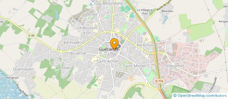 localisation de l'entreprise KANOSS à GUERANDE