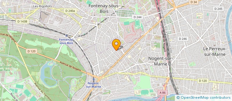 localisation de l'entreprise KANPAI POLE SANTE  LE PERREUX-SUR-MARNE