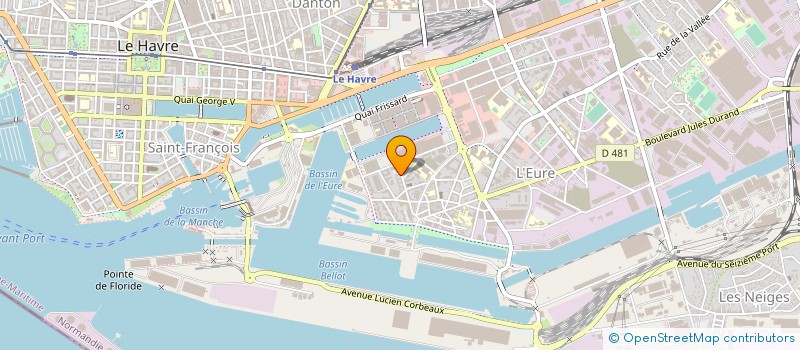 localisation de l'entreprise KANTAR CONSTRUCTION à LE HAVRE