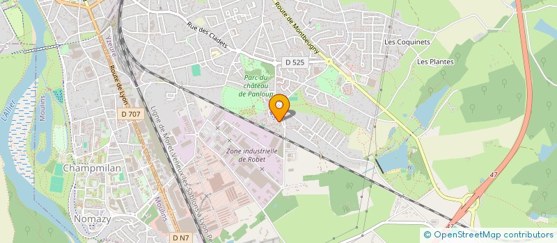 localisation de l'entreprise KANTAR MARKET 21 à YZEURE