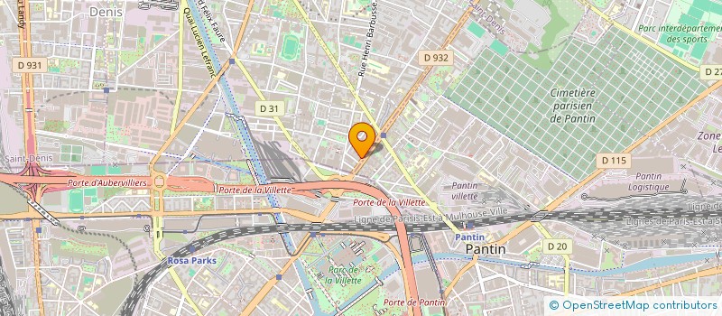 localisation de l'entreprise KANTE TRANSPORT  AUBERVILLIERS