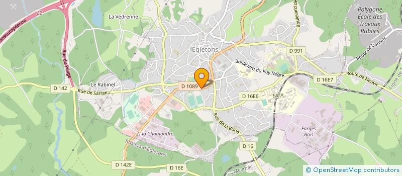 localisation de l'entreprise KANTELIP à EGLETONS
