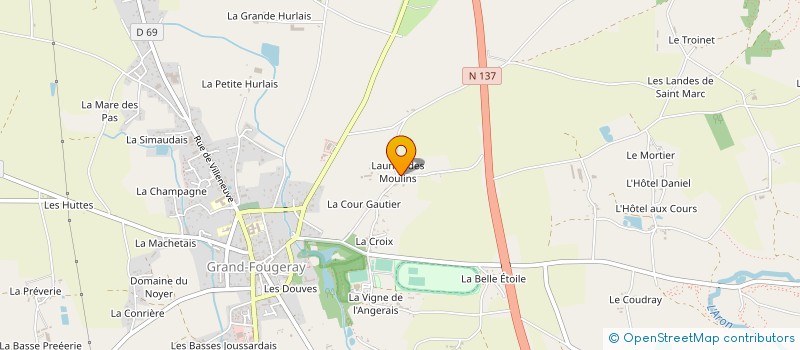 localisation de l'entreprise KANTREAD à GRAND-FOUGERAY