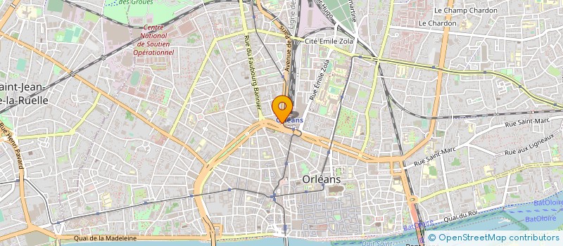 localisation de l'entreprise KANZ'COIFF à ORLEANS