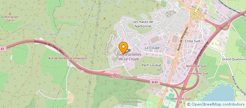 localisation de l'entreprise KAO à NARBONNE
