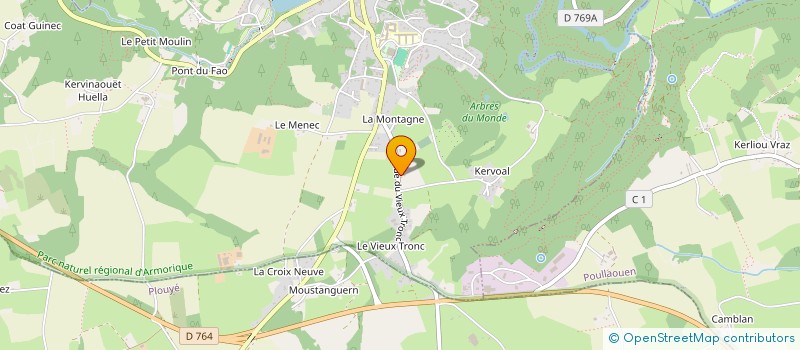 localisation de l'entreprise KAO  HUELGOAT