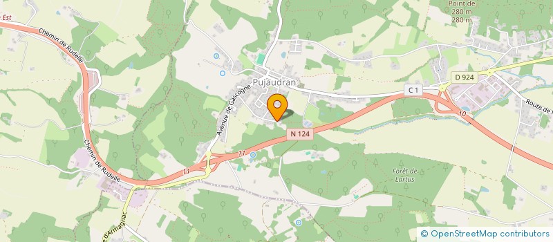 localisation de l'entreprise KAOPYX  PUJAUDRAN