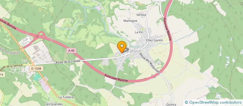 localisation de l'entreprise KAORI  CLARAFOND-ARCINE