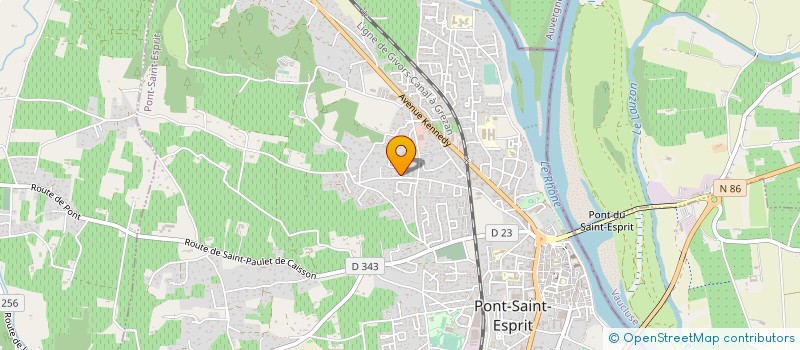 localisation de l'entreprise KAORI  PONT-SAINT-ESPRIT