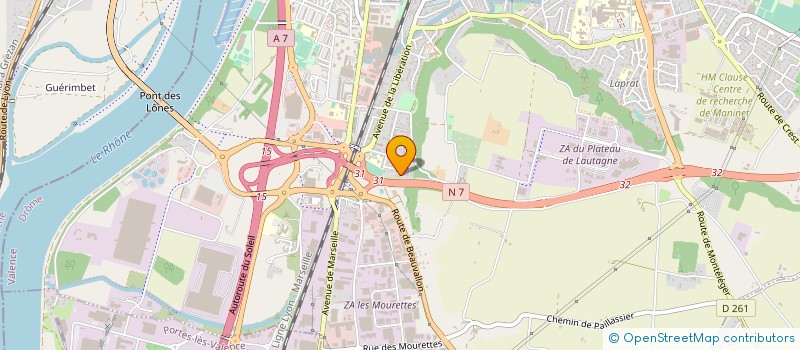 localisation de l'entreprise KAOWI à VALENCE