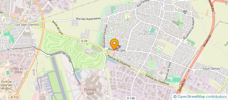 localisation de l'entreprise KAP CHASSIEU  CHASSIEU