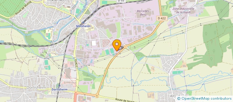 localisation de l'entreprise KAP PRODUCTION  MOLSHEIM