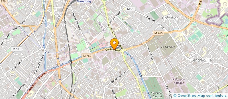 localisation de l'entreprise KAP ROUBAIX à ROUBAIX