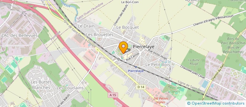 localisation de l'entreprise KAP'TRANSCULTURES  PIERRELAYE