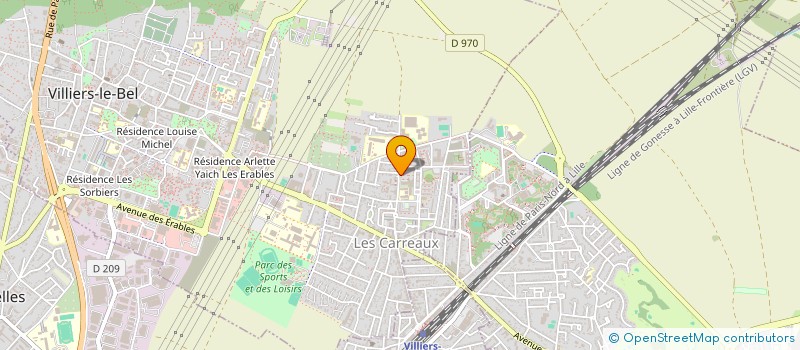 localisation de l'entreprise KAPACOM à VILLIERS-LE-BEL