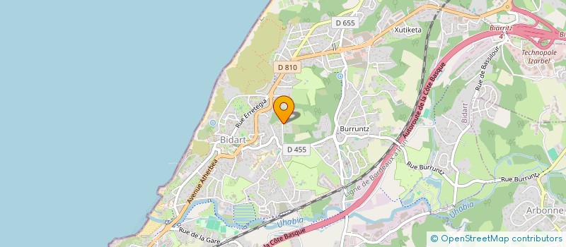 localisation de l'entreprise KAPERA à BIDART