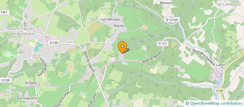 localisation de l'entreprise KAPINVEST 33 à SAINT-GENES-DE-LOMBAUD