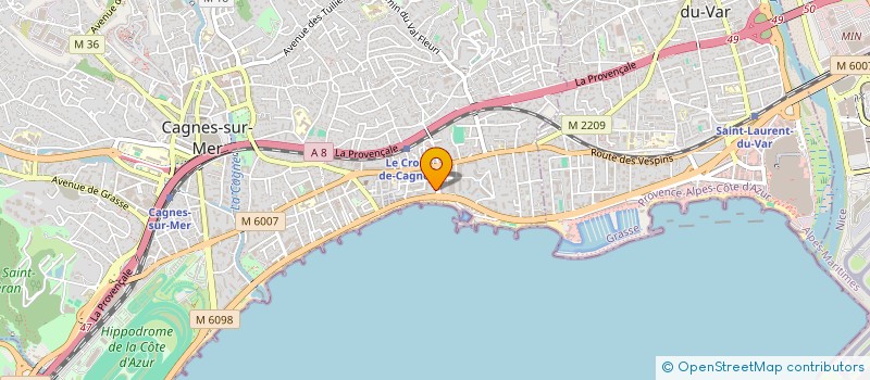 localisation de l'entreprise KAPITAL PLUS  CAGNES-SUR-MER