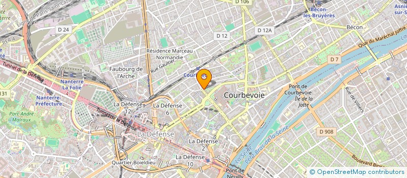 localisation de l'entreprise KAPPA INGENIERIE à COURBEVOIE