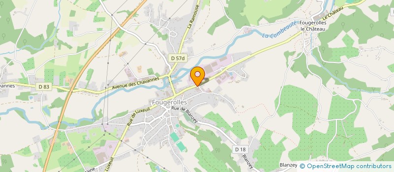 localisation de l'entreprise KAPSI FRANCE  FOUGEROLLES-SAINT-VALBERT