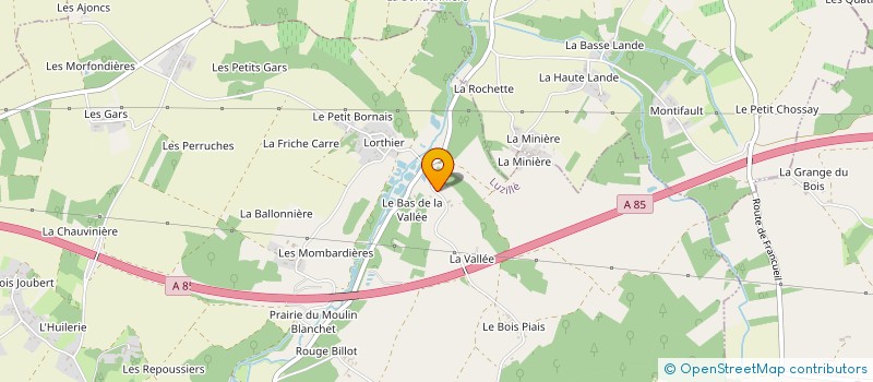 localisation de l'entreprise KAPVERS.TP  LUZILLE