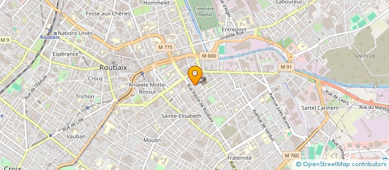 localisation de l'entreprise KARA à ROUBAIX