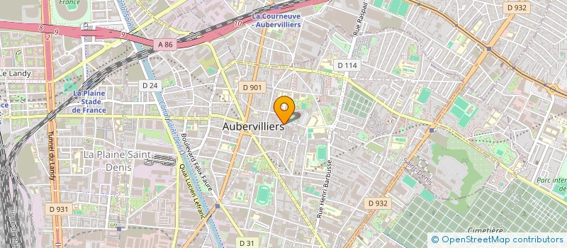 localisation de l'entreprise KARA à AUBERVILLIERS