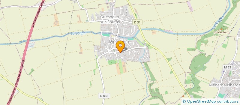 localisation de l'entreprise KARA  DINGSHEIM