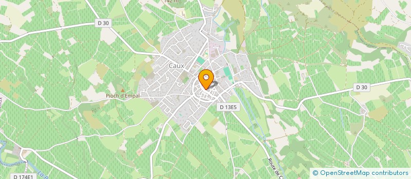 localisation de l'entreprise KARA ' CAUX  CAUX