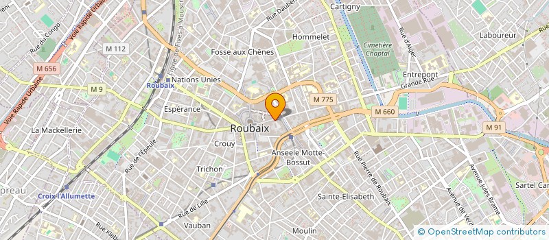 localisation de l'entreprise KARA ET COMPAGNIE  ROUBAIX