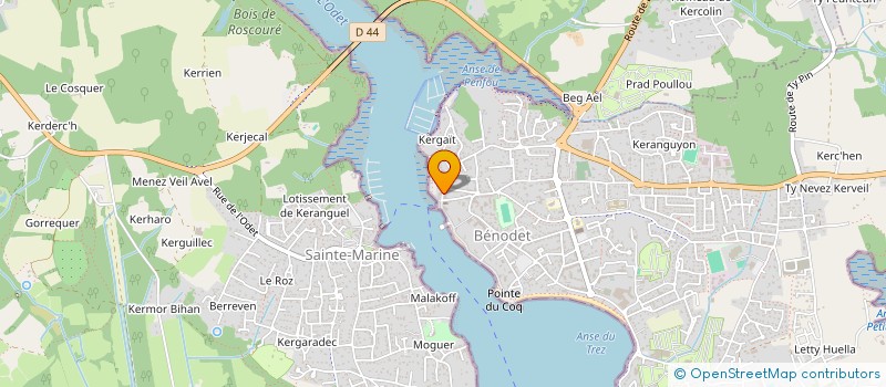 localisation de l'entreprise KARACASS à BENODET