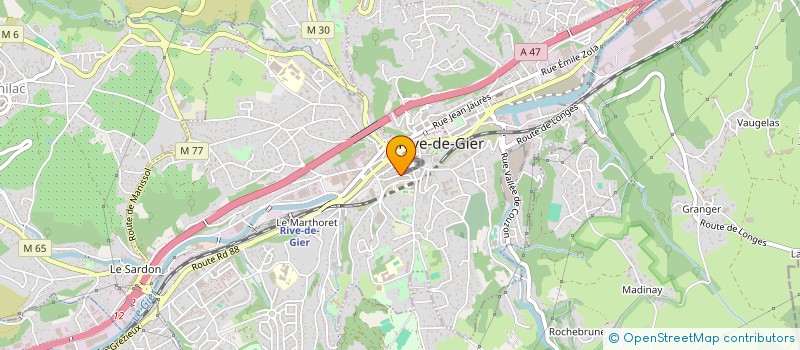 localisation de l'entreprise KARACI P.A.D à RIVE-DE-GIER