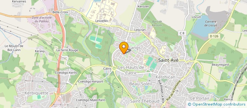 localisation de l'entreprise KARADEC  SAINT-AVE