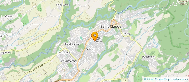 localisation de l'entreprise KARAIB CONCIERGERIE à SAINT-CLAUDE