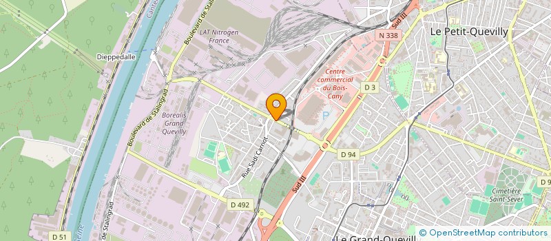 localisation de l'entreprise KARAIB GUYANE  LE GRAND-QUEVILLY