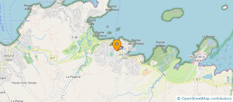 localisation de l'entreprise KARAIB' TRAVAUX PUBLICS SERVICES à LES TROIS-ILETS